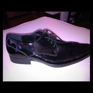 Calvin Klein Black Patent Leather Oxfords